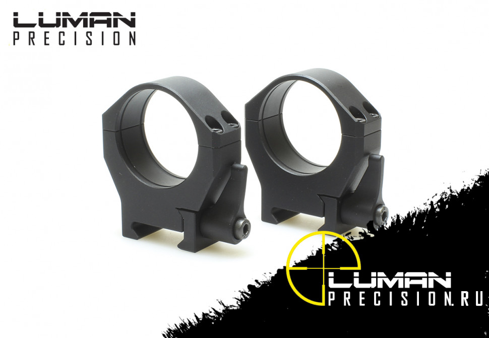 Быстросъемные кольца Luman Precision LP 34 мм (BH=14 мм средние) на Weaver/Picatinny
