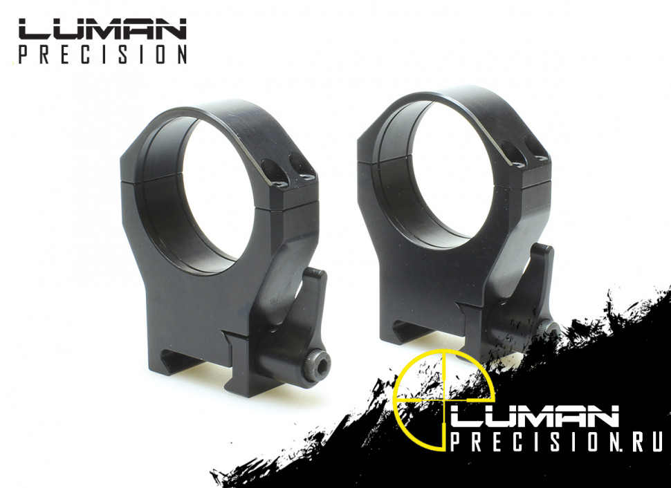 Быстросъемные кольца Luman Precision LP 36 мм (BH=19.5 мм высокие) на Weaver/Picatinny