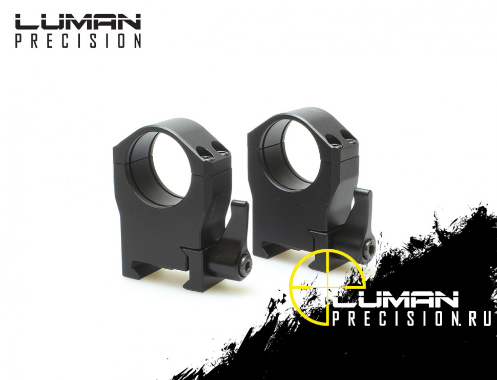 Быстросъемные кольца Luman Precision LP 26 мм (BH=20 мм высокие) на Weaver/Picatinny